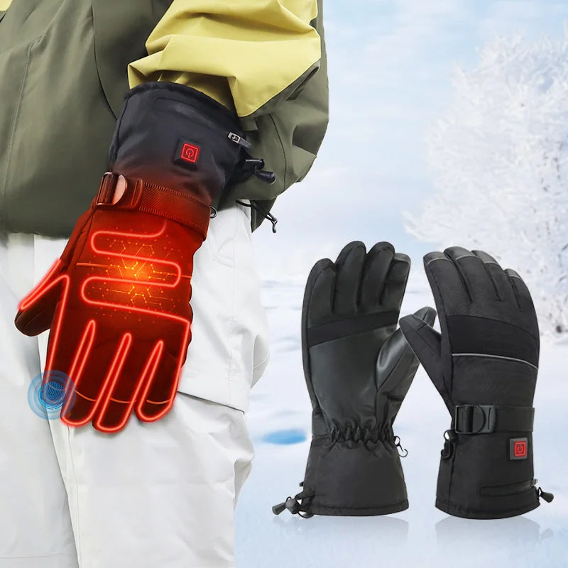 Electric Heating Gloves Winter Warm Touch Skiing Heated Glove for Camping Fishing Hunting Motorcycle
