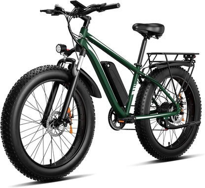 OBX EB26 Fast Electric City E-Bike Full Suspension 48v Lithium Battery Power Adults' Off-Road Cargo Fat Tire US Warehouse OEM