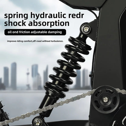 Peak Motor 3000W 45MPH 60V 20Ah Removable Li-ion Battery Dual Hydraulic Disc Brake Fat Tire Electric Mountain Bike with E-ABS