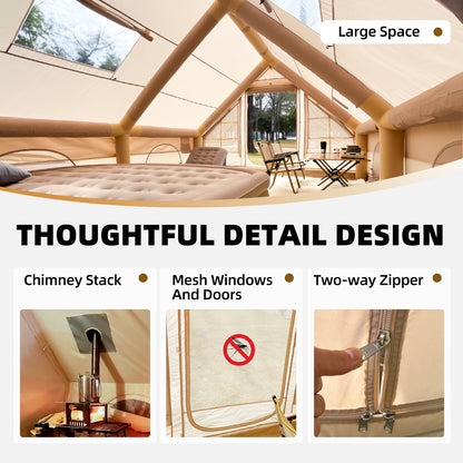 Outdoor Tent 12 square Meters Automatic Pop-Up Air Tent Family Outdoor Camping Inflatable Tent