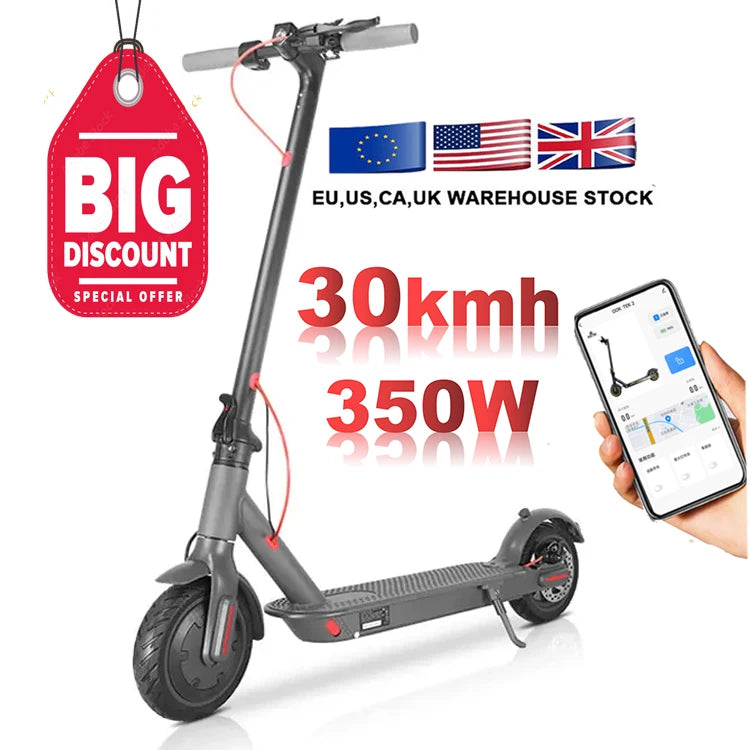 Foldable E Scooter with 350W Motor 8.5inch M365 Electric Scooters Adult Folding Escooter
