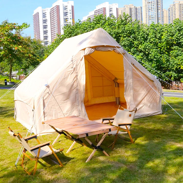 High Quality White Large Heavy Duty Luxury Family Camping Inflatable Cabin Tent for Outdoor
