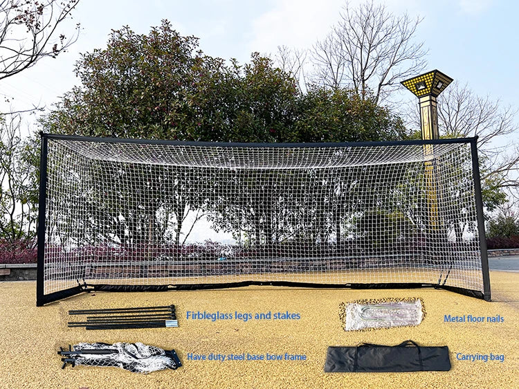Hight Quality Steel Tube Durable Net 12x6ft Portable Foldable Soccer Goal for All Ages
