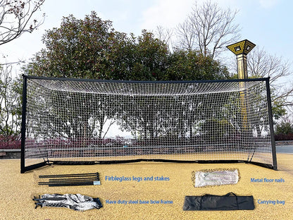 Hight Quality Steel Tube Durable Net 12x6ft Portable Foldable Soccer Goal for All Ages