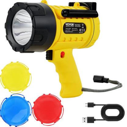 Super Bright 1000,000LM USB Rechargeable Searchlight Portable Flashlight