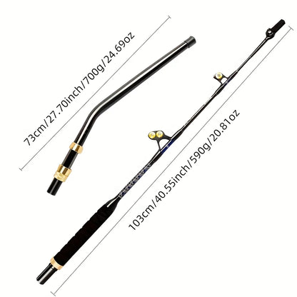 Topline Tackle Ocean Deap Sea Fishing Rod 1 Section Medium Heavy Big Game Tuna Trolling Rod
