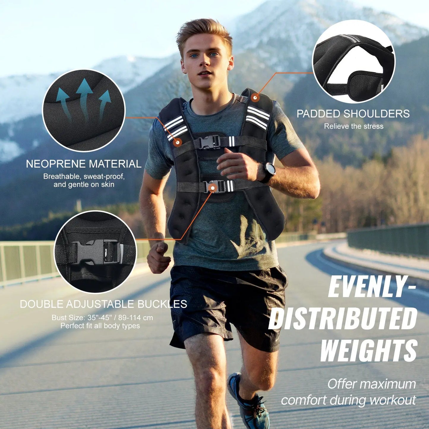 12lb Weighted Vest for Men Women Workout Equipment for Strength Training