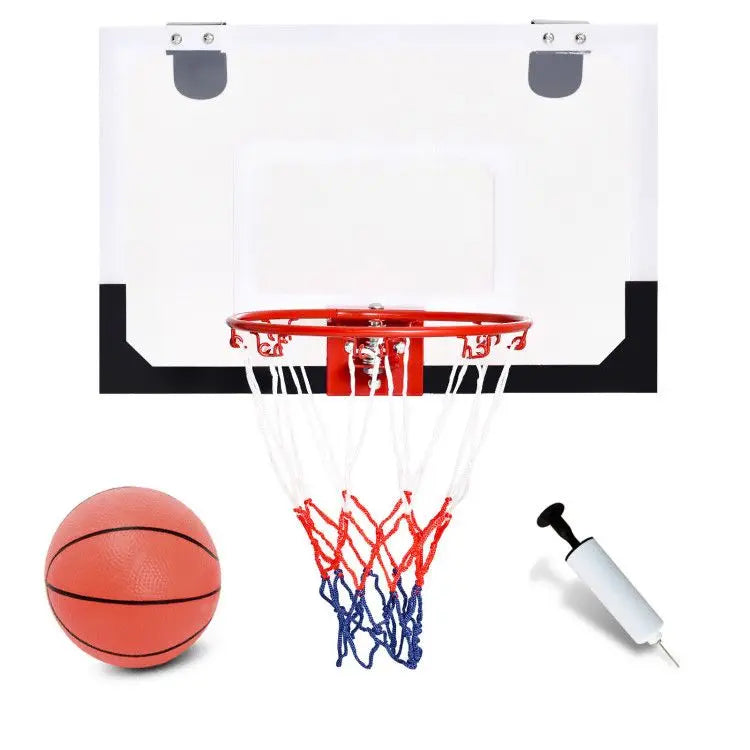 Mini Over-The-Door Indoor Basketball Hoop with Included Basketball and 2 Nets