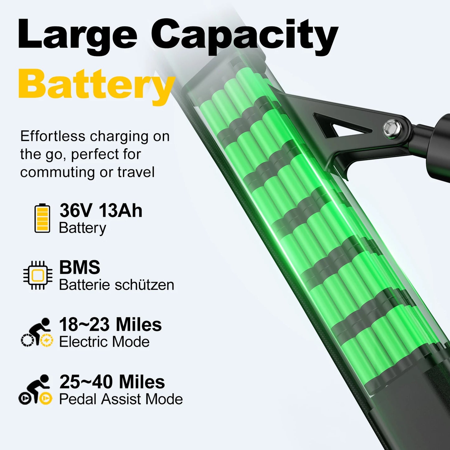 Aairsk 400W Motor 36V 21-Speed Shimano Bicycle Electric Long Range Battery Electric Assisted Mountain City Bike