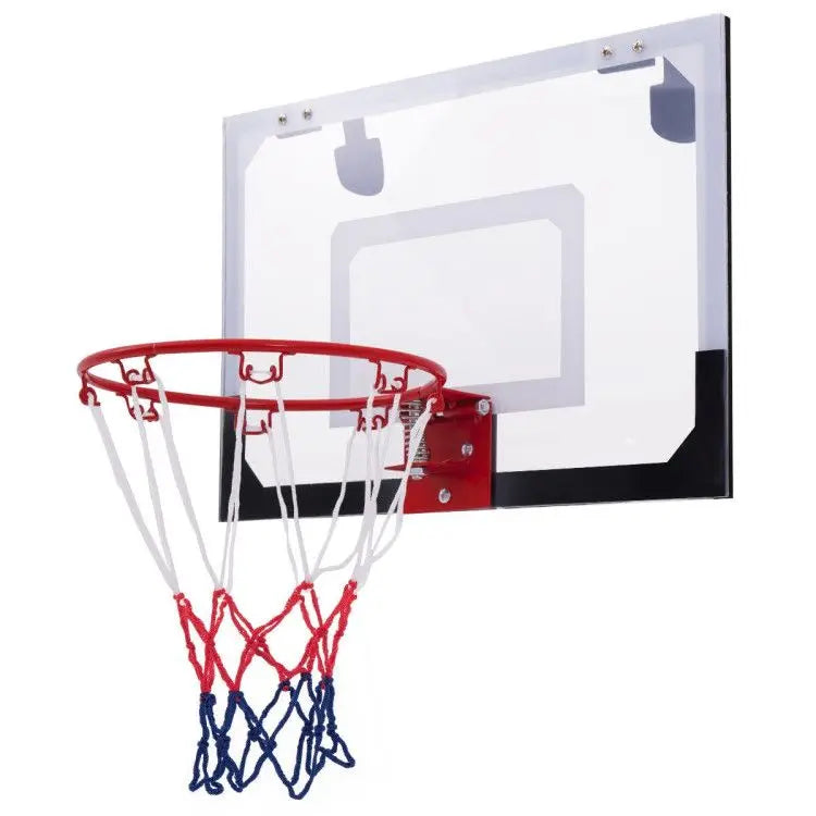 Mini Over-The-Door Indoor Basketball Hoop with Included Basketball and 2 Nets