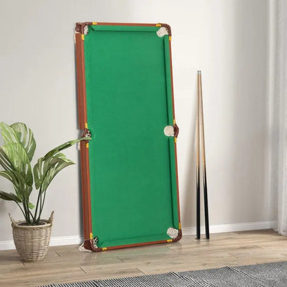 Portable Folding Snooker & Billiard Table Set with Adjustable Foot Levelers