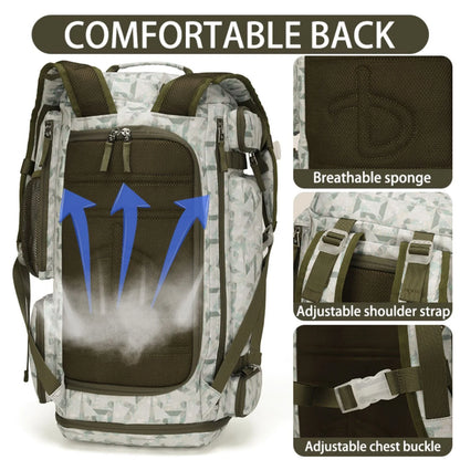 BE SMART 50L Extra Large Gym Backpack for Men, Big Gym Bag with Shoes Compartment, Waterproof Heavy Duty Duffel Bags, Men'S Workout Backpacks for Outdoor Sport,Hiking,Camping (XL)