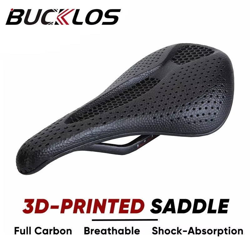 3D Printed Bicycle Saddle Full Carbon Fiber Bike Seat Cushion Ultralight Road Mountain Bike Saddle Carbon MTB Seat