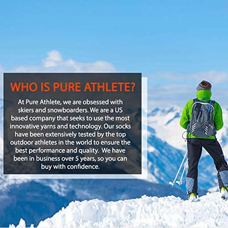 Ski Socks Toddler, Boys, Girls - Kids Snowboard, Warm Wool Winter