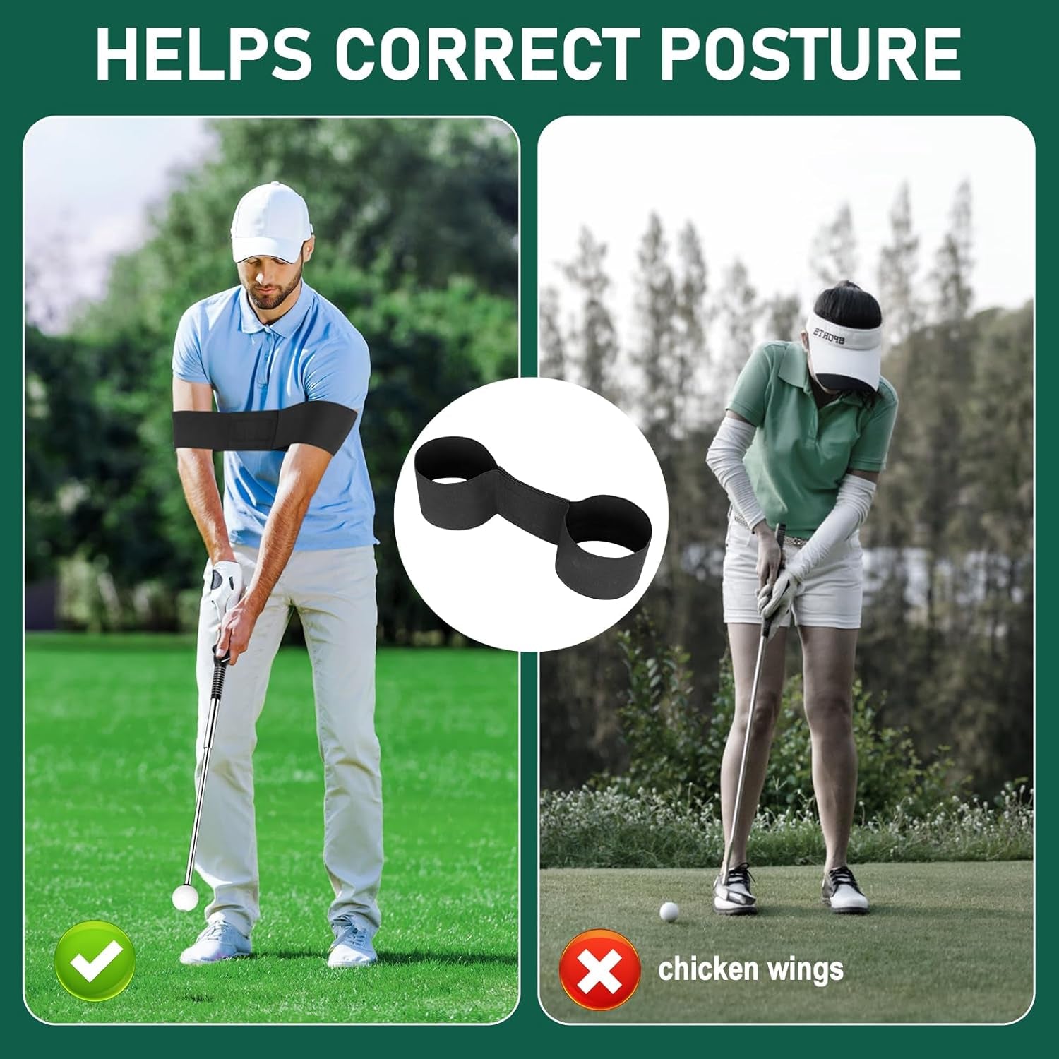 Golf Grip Swing Training Aid - Retractable Click Club Trainer Indoor Practice Warm up Stick Flexible Telescopic Short Club Tempo Sound Release Trainer Devices