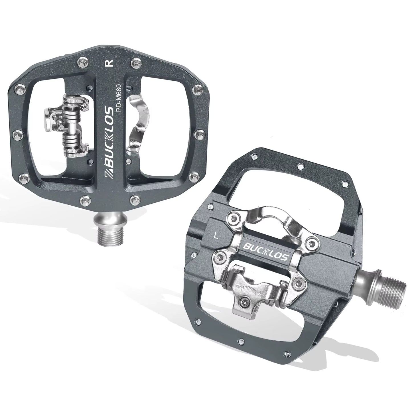 MTB Bike Pedal for SPD Dual Self-Locking MTB Platform Pedals Footrest Mountain Bicycle Pedal Non-Slip Clipless Bike Part