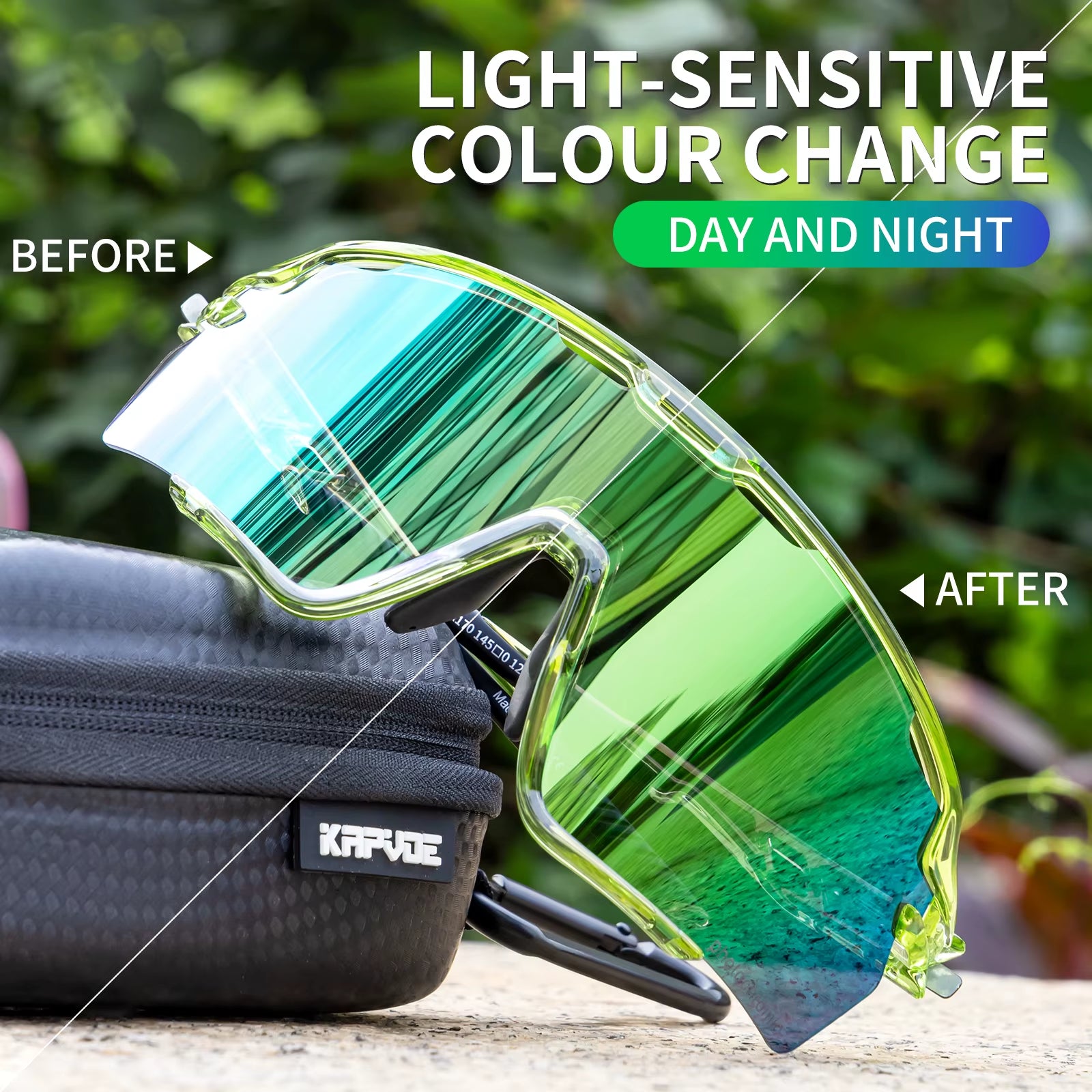 Cycling Glasses Photochromic Cycling Sunglasses UV400 MTB Sports Eyewear Outdoor Bicycle Goggles Bike Cycling Equipment