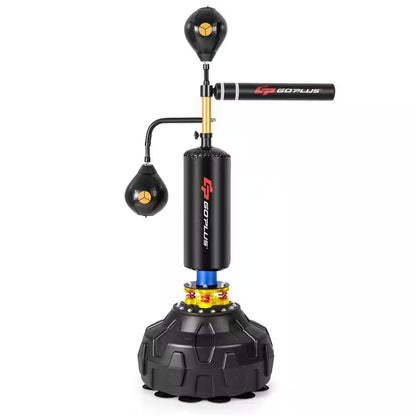 Boxing Speed Trainer Freestanding Fillable 360-Degree Spinning Bar Adjustable Height