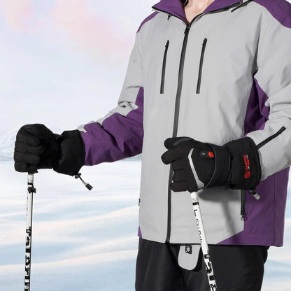 Men Women Heated Gloves with Touchscreen for Cycling Skiing Battery Powered Gloves