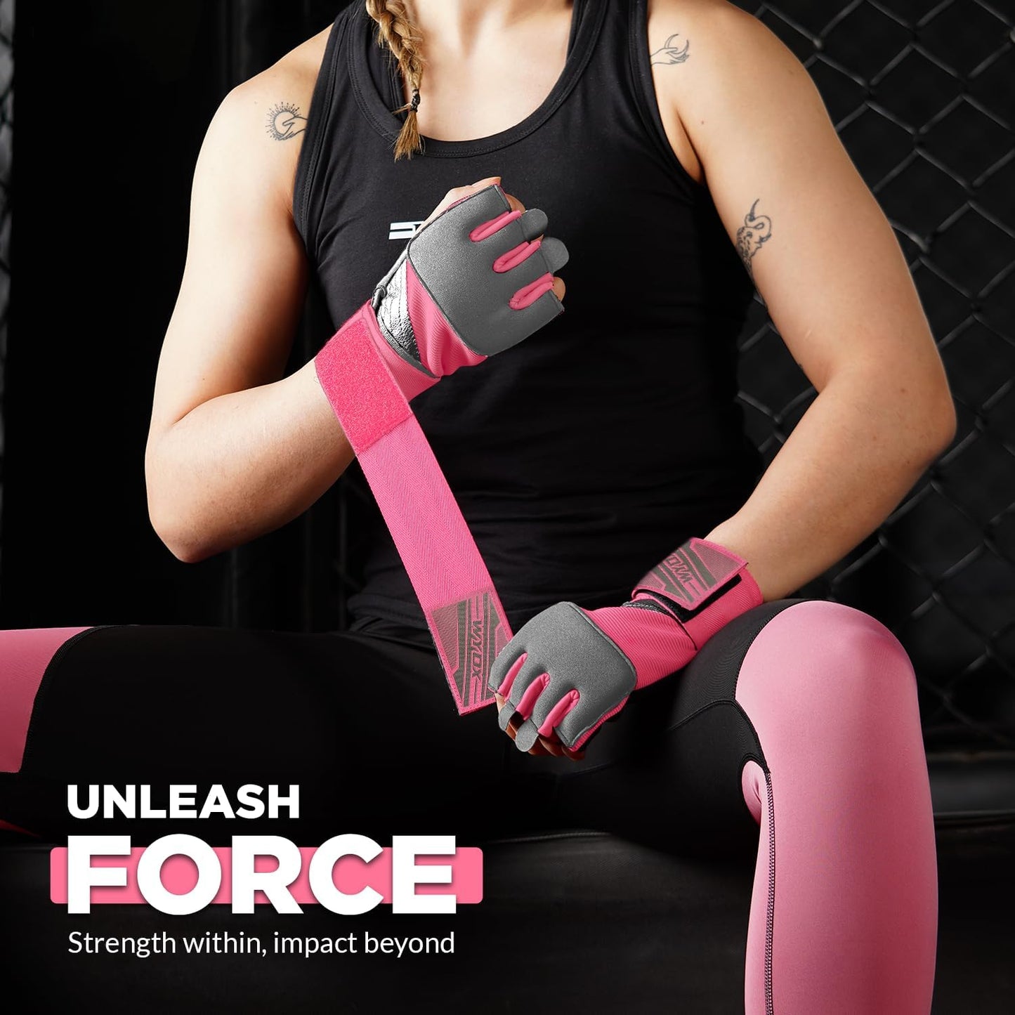 Gel Boxing Hand Wraps Inner Gloves for Men & Women, 80Cm Quick Wrist Straps, Padded Knuckle Protection for Muay Thai Kickboxing, Hand Wraps for Boxing & Martial Arts