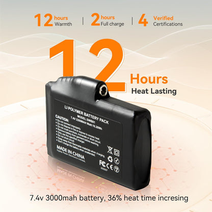 Heated Gloves for Men Women, Rechargeable Electric Heated Leather Skiing and Snowboarding Gloves