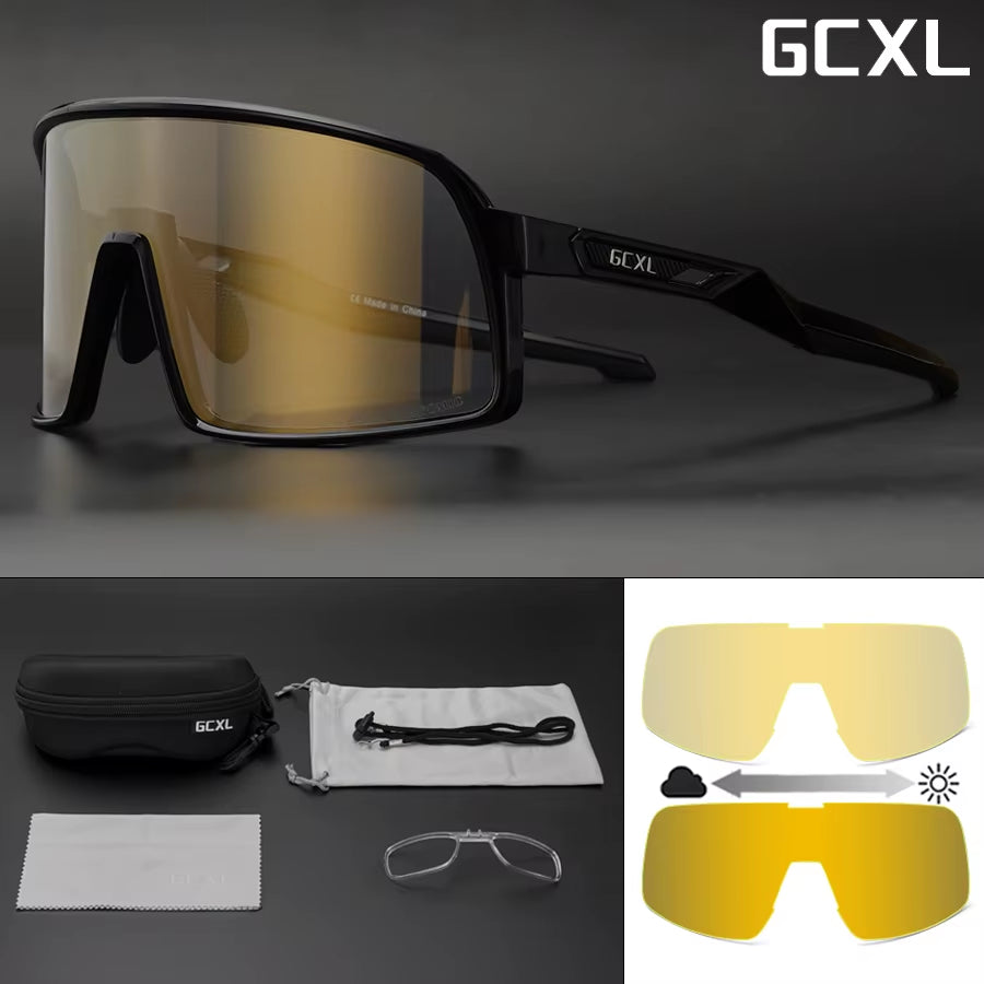 UV400 Photochromic Cycling Glasses Bike Glasses Women Safety Googles Outdoor Sports Cycling Bicycle Glasses Cycling Sunglasses