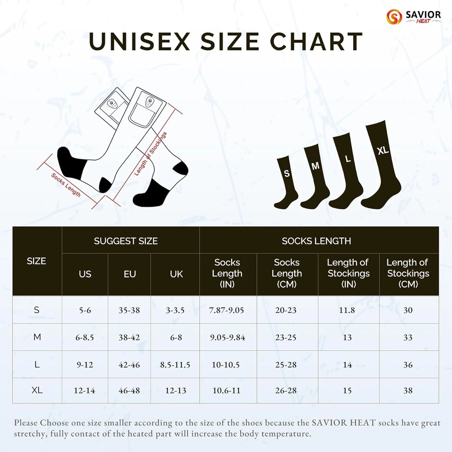 Rechargeable Heated Socks for Men Women,7.4V 2200Mah Heated Socks with Battery,Hunting Hiking Motorcycle Socks