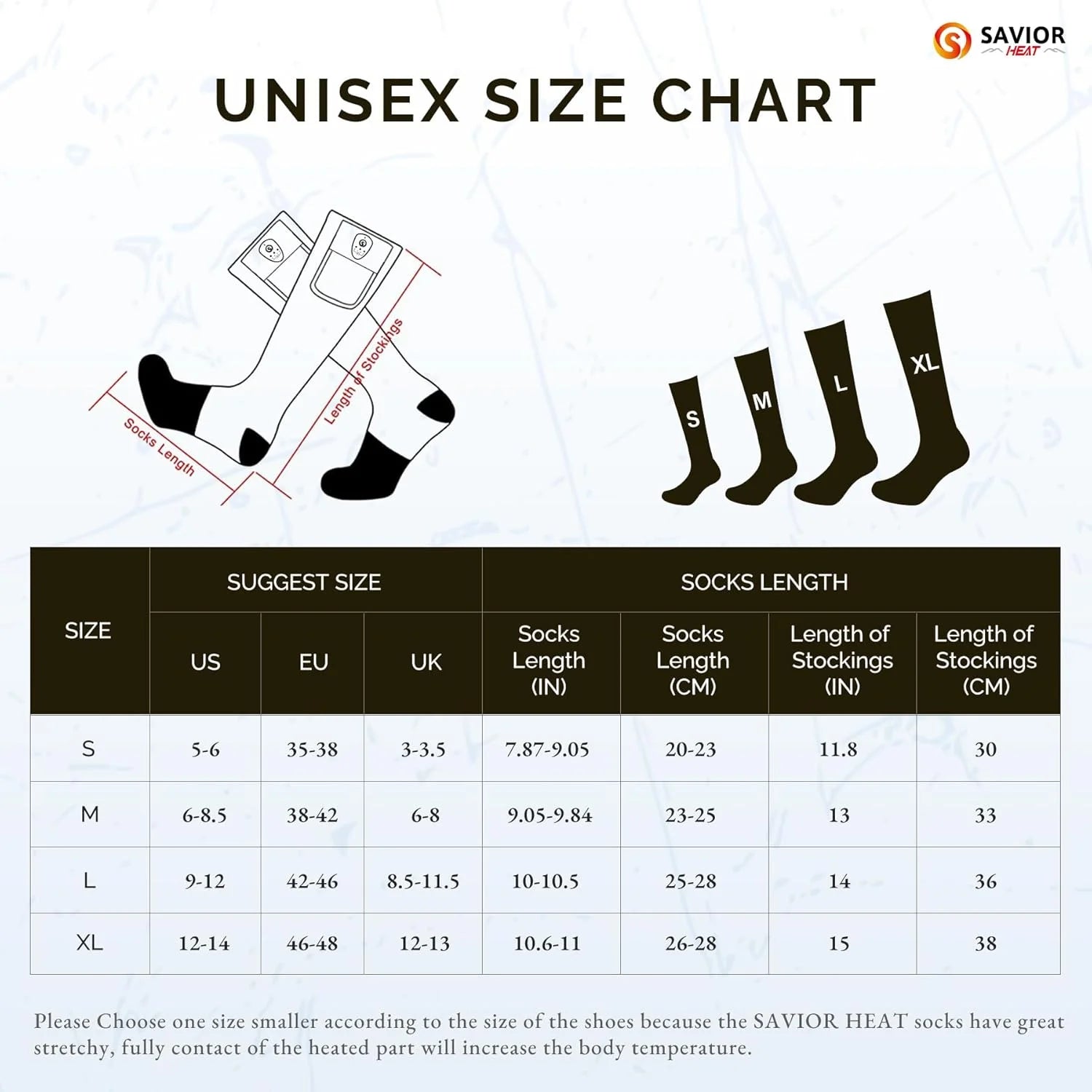 Rechargeable Heated Socks for Men Women,7.4V 2200Mah Heated Socks with Battery,Hunting Hiking Motorcycle Socks