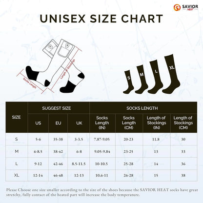 Rechargeable Heated Socks for Men Women,7.4V 2200Mah Heated Socks with Battery,Hunting Hiking Motorcycle Socks