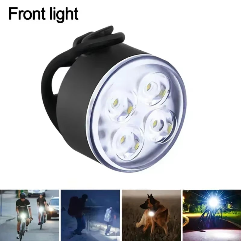 Bike Light Set Rechargeable Rear Light Front Lamp Waterproof Riding Headlight USB MTB Taillight Led 1PC Cycling Parts
