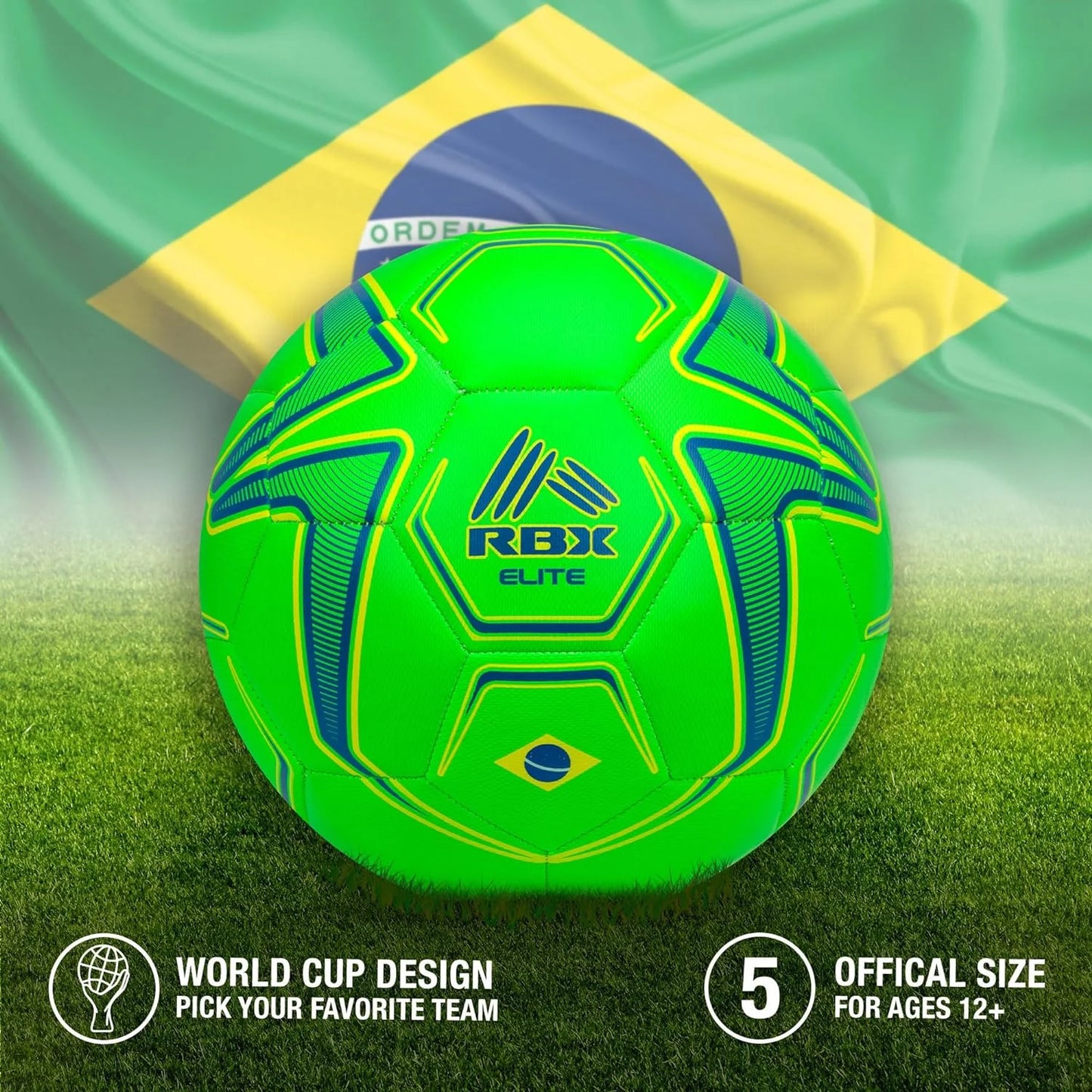 Size 5 Soccer Ball: World Cup & National Team Soccer Balls for Adults & Kids