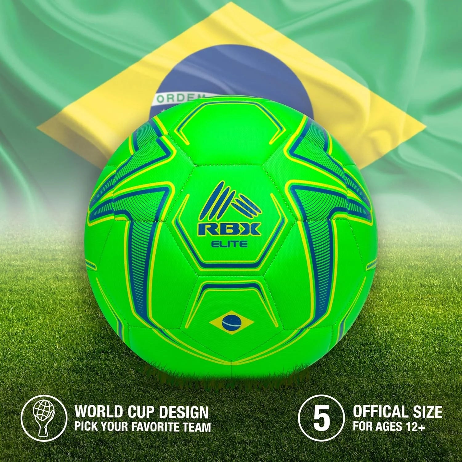 Size 5 Soccer Ball: World Cup & National Team Soccer Balls for Adults & Kids