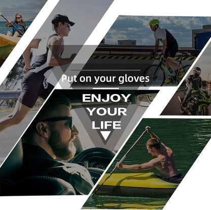 Cycling Gloves - Half Finger MTB & Road Biking Gloves for Men & Women - Absorbing Gel Pad, Anti-Slip, Breathable