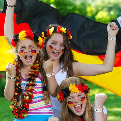 36Pcs Soccer Hair Ties Ponytail Holders Elastic Soccers Ribbons for Teens Women Team Soccers Sports Party Favors Accessories (Soccer)