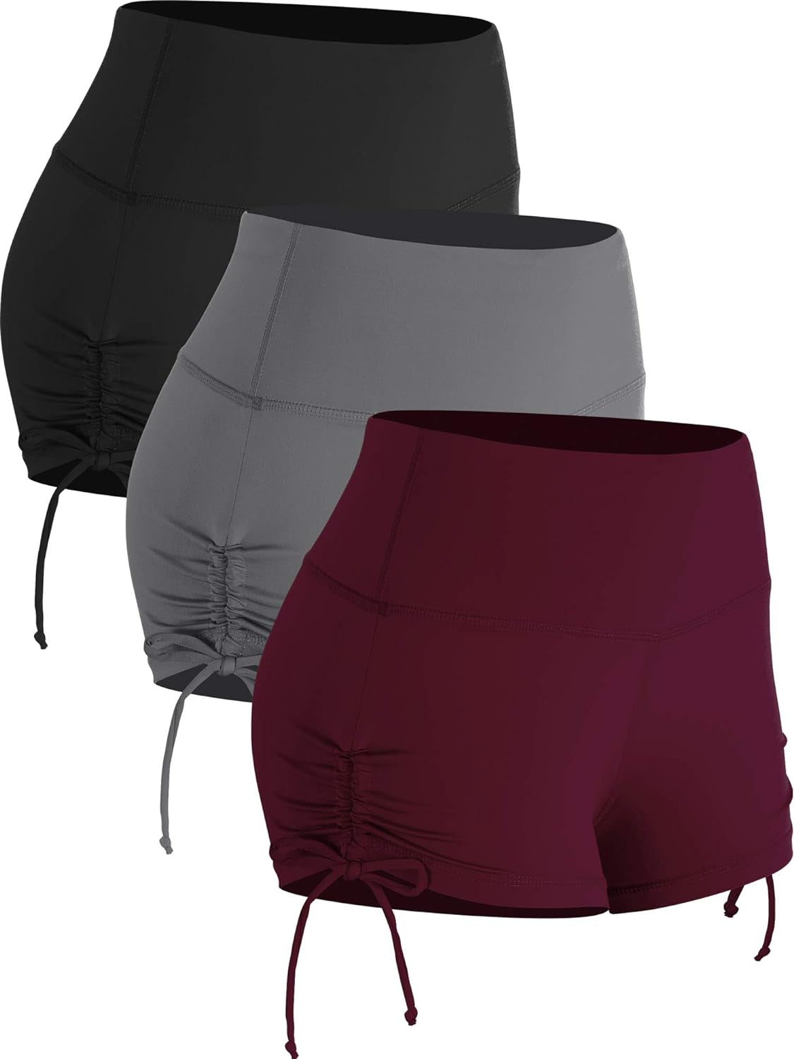 Athletic Booty Shorts for Women 3 Pack High Waisted Workout Pro