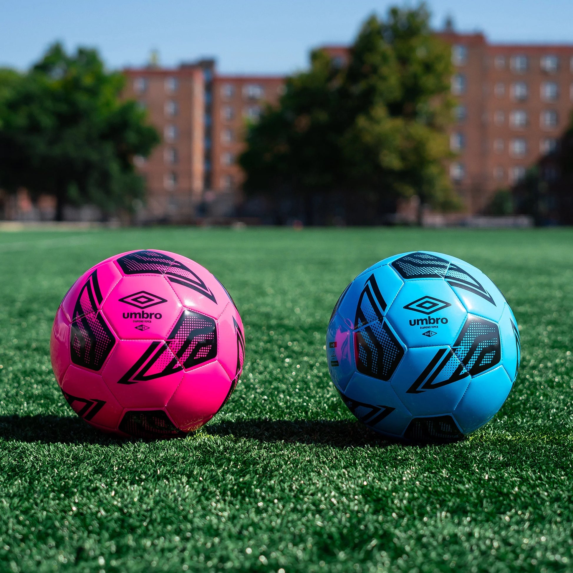 (4 Pack)  Diamond Viper Size 4 Soccer Ball, Blue