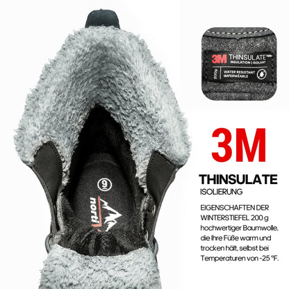 NORTIV 8 Men'S Snow Boots Insulated Waterproof Rugged Duty Outdoor Winter Boots