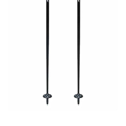 Swix Techlite 125Cm Black Gray Aluminum Ski Poles Ergonomic Grip Medium Baskets