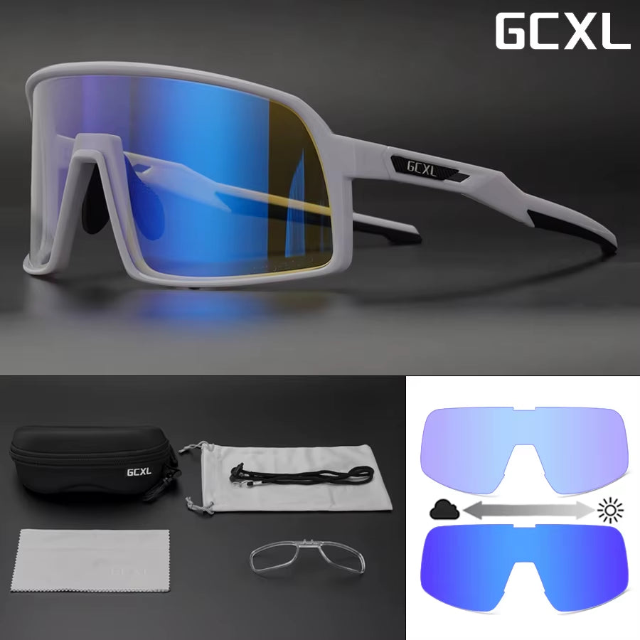 UV400 Photochromic Cycling Glasses Bike Glasses Women Safety Googles Outdoor Sports Cycling Bicycle Glasses Cycling Sunglasses