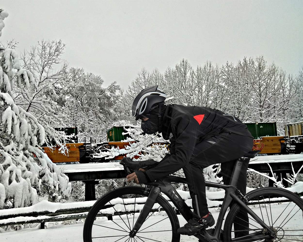 Winter Cycling Jacket for Men Thermal Fleece Windproof Jacket Running Biking Hiking