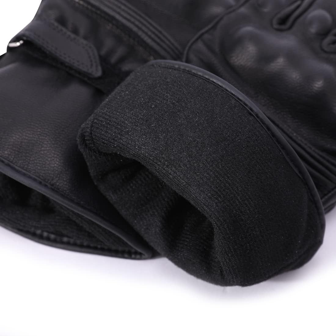 Men Winter Motorcycle Gloves,Genuine Leather Full Finger Touchscreen Thermal Lined with Thinsulate Waterproof Motorcycles Motorbike Riding Gloves