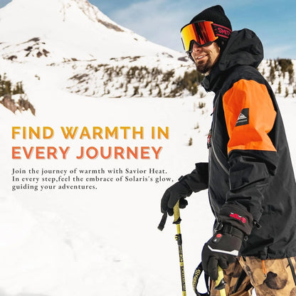 Men Women Heated Gloves with Touchscreen for Cycling Skiing Battery Powered Gloves