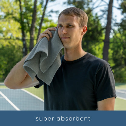 Microfiber Gym Towels, Yoga Towel for Home and Gym Bag, 16 Inch X 27 Inch, 3 Pack