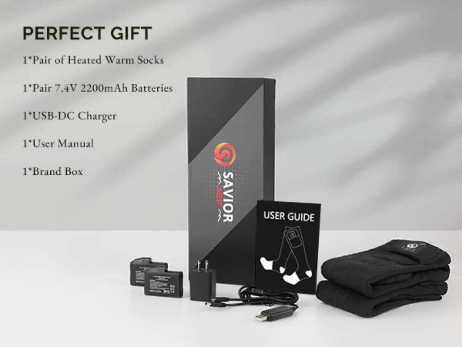 Rechargeable Heated Socks for Men Women,7.4V 2200Mah Heated Socks with Battery,Hunting Hiking Motorcycle Socks