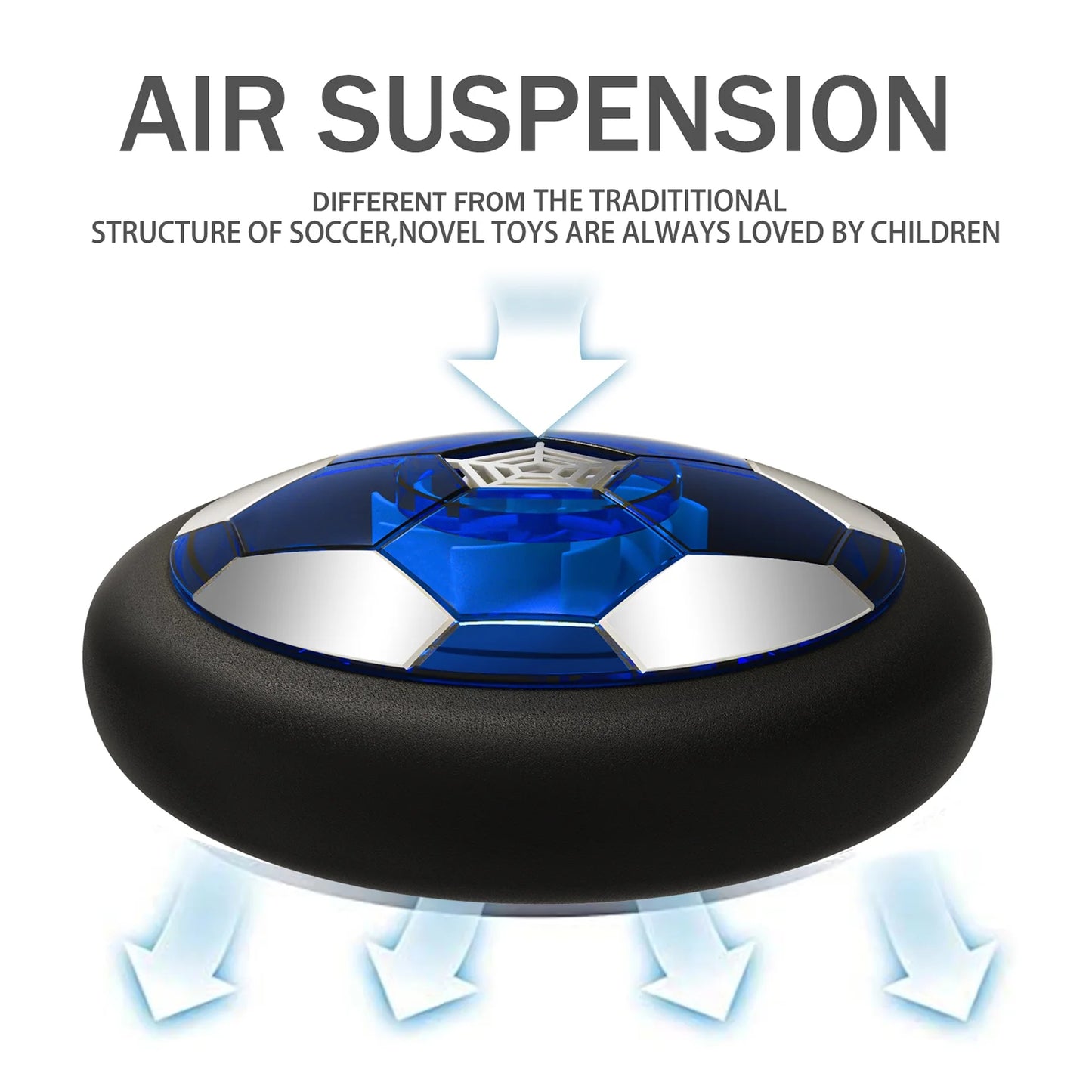 Hover Soccer Ball Set with 2 Goals, LED Rechargeable Indoor/Outdoor Games Toys for Kids Boy Girls