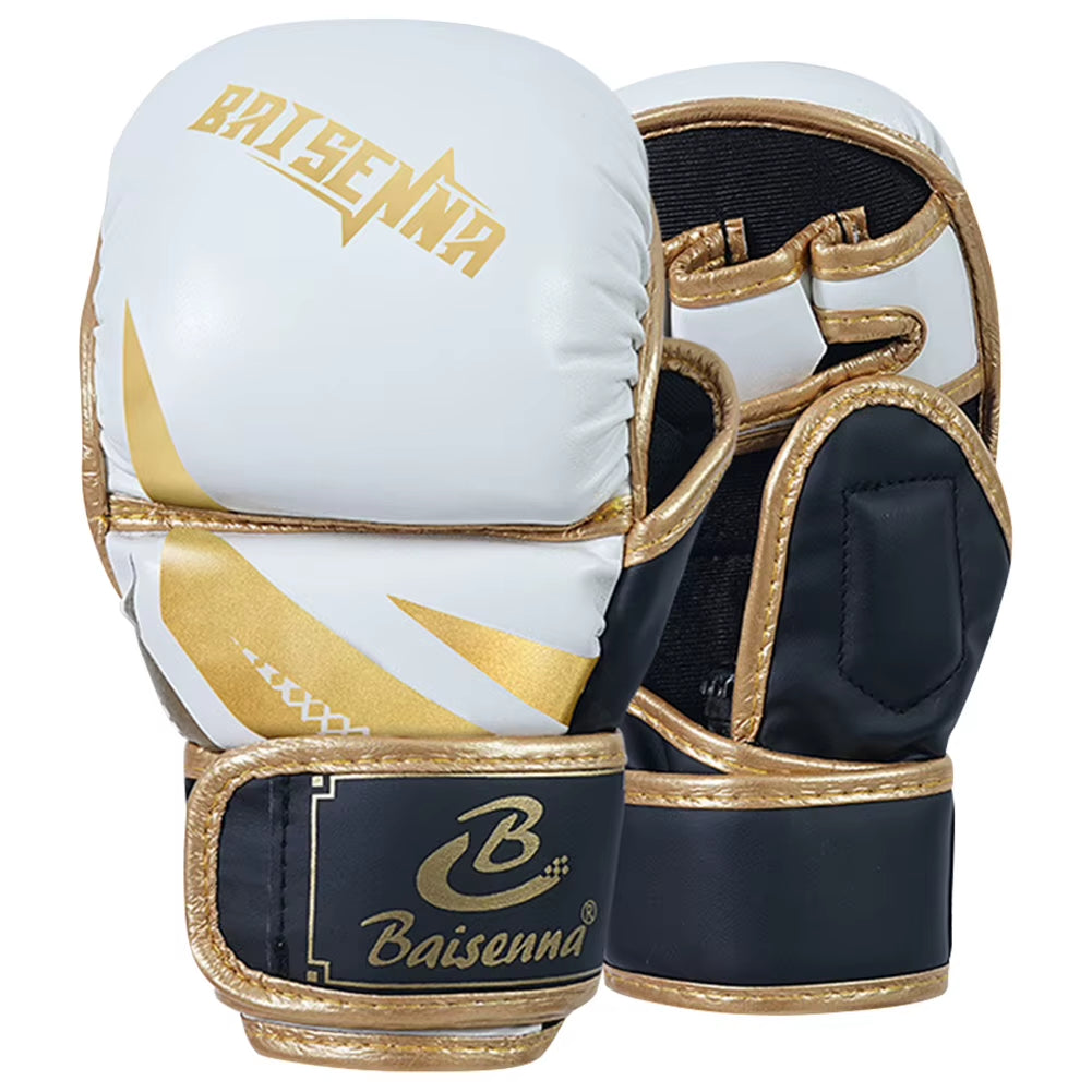 Boxing Gloves Comfortable Sanda Boxing Gloves PU Leather Professional Boxing Gloves Fighting Taekwondo Mitts for Children Adults