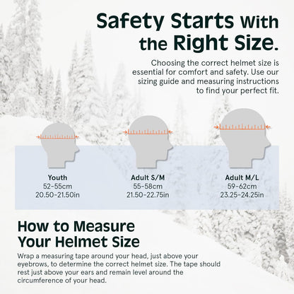 Comstock Ski Helmet - Snowboard Helmet for Adults & Youth - Adjustable Fit Snow Helmet with Protective Shell and Breathable Vents for Men, Women, Boys & Girls