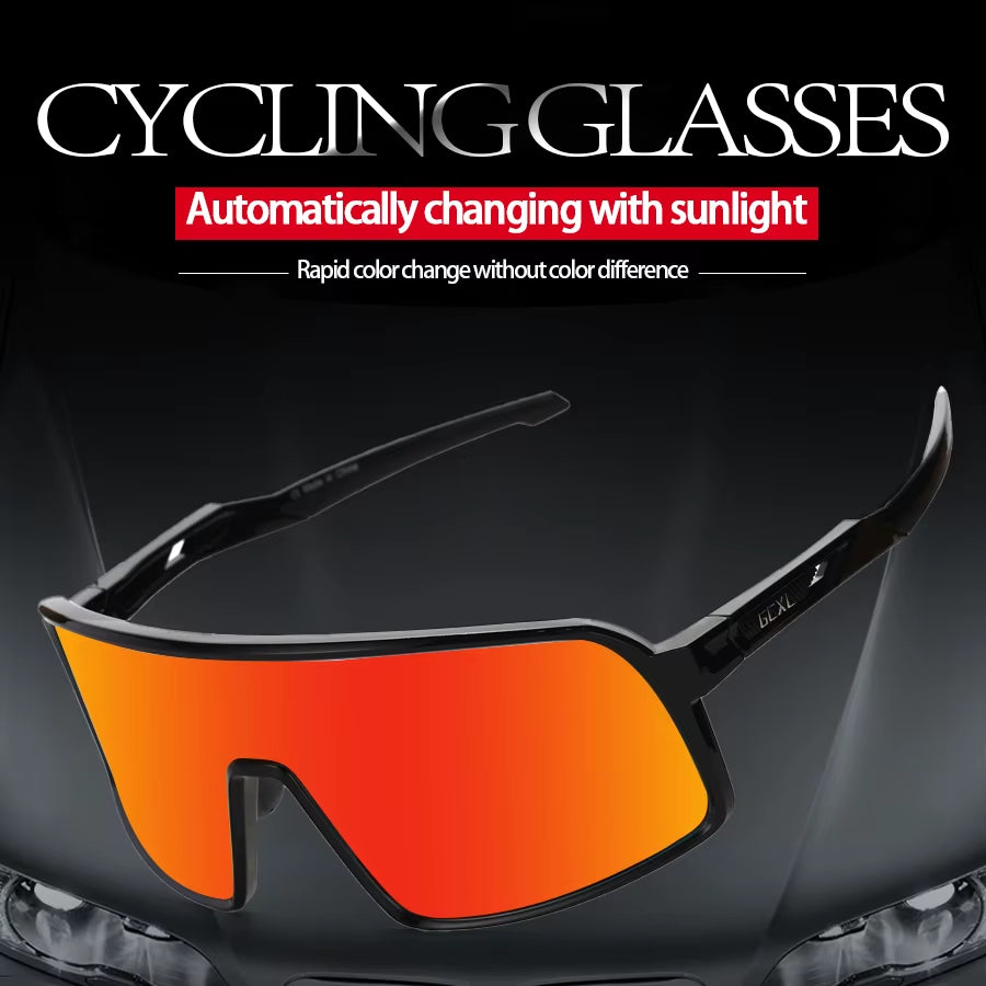 UV400 Photochromic Cycling Glasses Bike Glasses Women Safety Googles Outdoor Sports Cycling Bicycle Glasses Cycling Sunglasses
